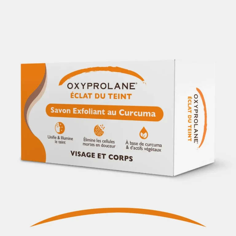 savon exfoliant au curcuma oxyprolane eclat du teint